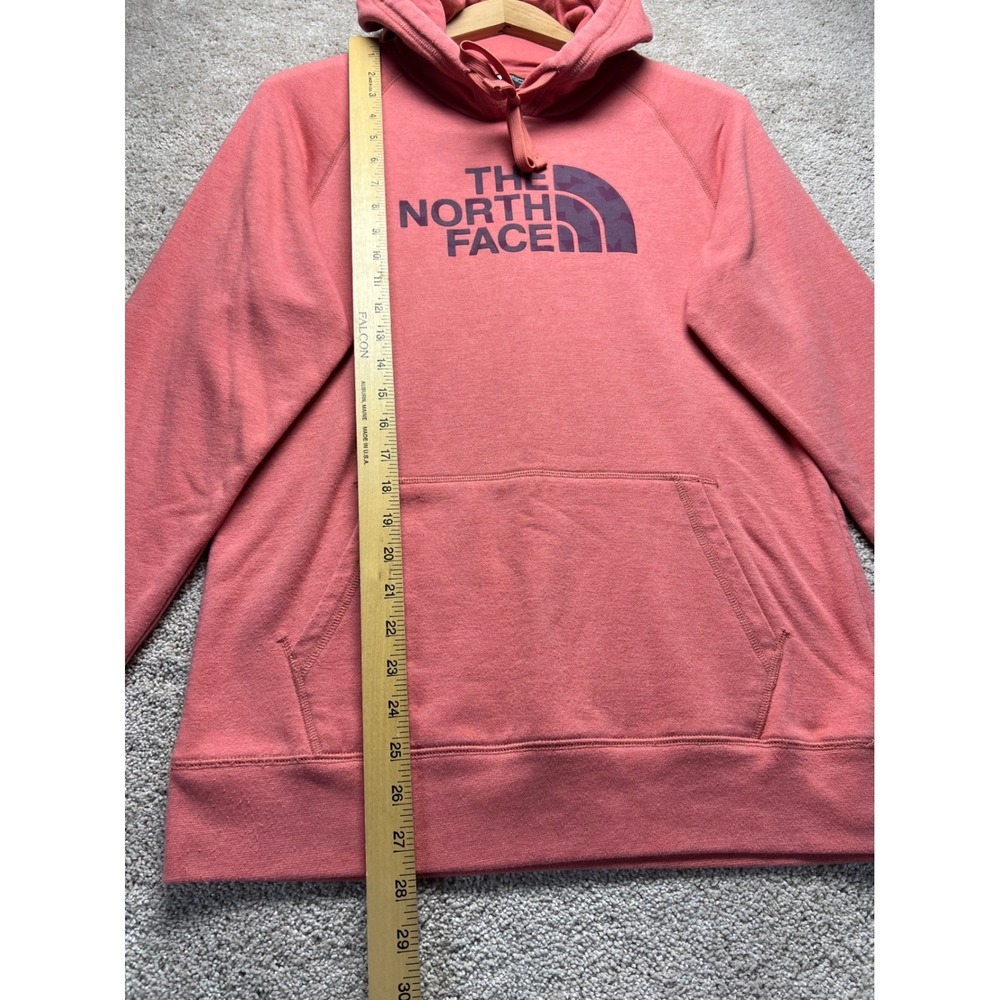 The North Face Womens Hoodie Coral Pink Pullover Hooded Sweatshirt Large - Picture 7 of 11